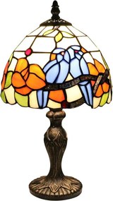 Brilagi - Lampă de masă Tiffany din vitralii JUNGLE 1xE27/60W/230V