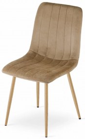 OFERTA Scaun de catifea maro LAVA calitatea a II-a