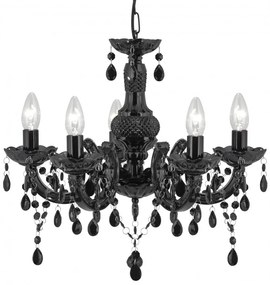 Candelabru stil clasic Marie Therese 5L negru 1455-5BK SRT