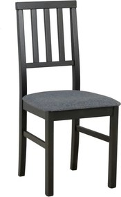 Scaun AREN, gri grafit/negru, stofa clasica/lemn, 43x50x92 cm