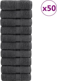 vidaXL Prosoape premium, SOLUND 50 buc Antracit 30x50cm 600gsm