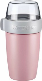 Cutie pentru gustări din două piese Westmark, 700ml, roz, S