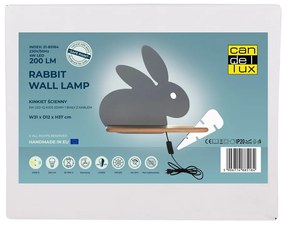 Corp de iluminat pentru copii gri Rabbit – Candellux Lighting