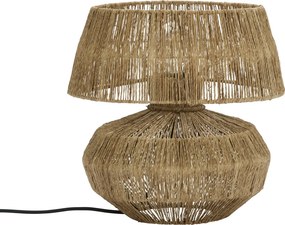 Lampă de masă din iută împletită manual, D38×H39 cm, „Raja"