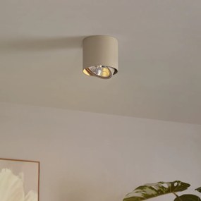 Moderne plafondspot taupe GU10 AR111 kantelbaar - Impact