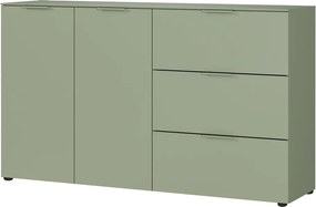 Comodă verde cu aspect mat 151x98x40 cm Savoca – Germania