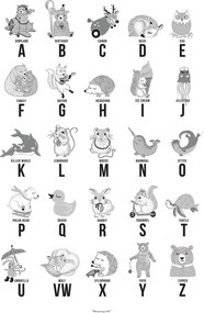 Poster abecedar Bloomingville ABC