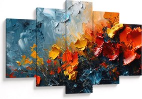 Tablou - Pictură abstractă de flori III. (150x105 cm)