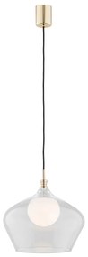 Lustra / Pendul modern design scandinav IRUN 30cm transparent