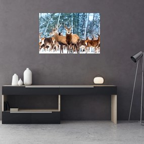 Tablou - Turma de căprioare (90x60 cm)