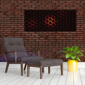 Tablou cu sârmă (120x50 cm)