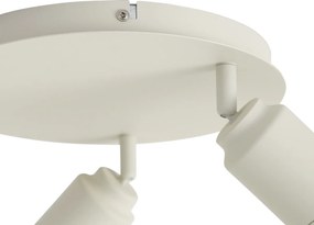Spot încastrat modern bej cu 3 lumini IP44 - Ducha