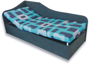 Pat de o persoană (canapea) 90 cm Abigail (Gusto 4A + gri 81) (S). 793058