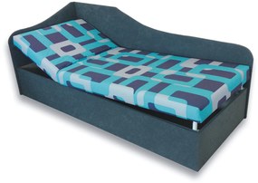 Zondo Pat de o persoană (canapea) 90 cm Abigail (Gusto 4A + gri 81) (S). 793058