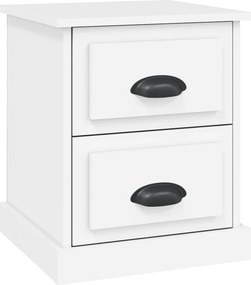 vidaXL Noptieră, alb, 39x39x47,5 cm, lemn prelucrat