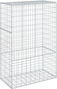 vidaXL Coș gabion cu capac, 100x50x150 cm, fier galvanizat