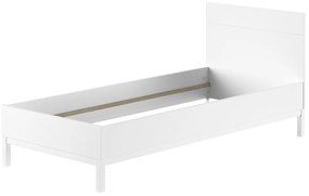 Set Mobilier Cameră Copii EVA: Pat 90x200 cm și Noptieră, Alb – Vipack