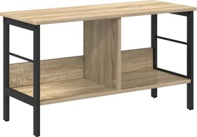 vidaXL Raft pentru cărți Stejar Sonoma 82 x 32 x 47 cm Lemn compozit