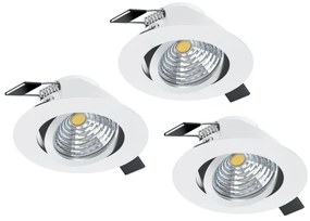 SET 3x corp de iluminat LED dimabil Eglo 33391 SALICETO 3xLED/6W/230V alb