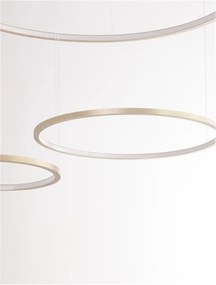 Lustra LED suspendata design circular PURPLE 3 ring aurie