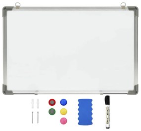 vidaXL Tablă magnetică albă cu ștergere uscată 60x40 cm oțel