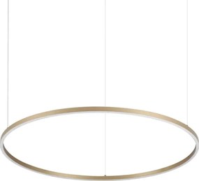 Ideal Lux - Lustra LED suspendată pe cablu ORACLE SLIM, 53W, 230V, CRI 90, Ø 90 cm, auriu