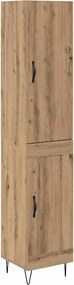 vidaXL Bufet Stejar Artizanal 34,5 x 34 x 90 cm Lemn compozit
