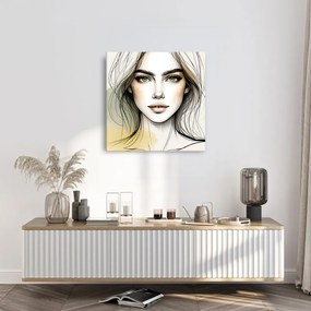 Tablou chip feminin în tonuri delicate