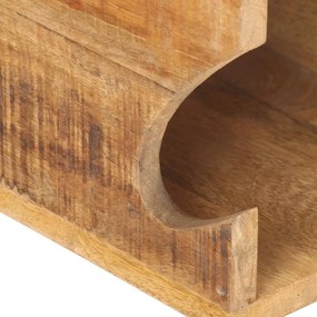 Suport bicicleta de perete, 35x25x25 cm, lemn masiv mango brut 1, Lemn masiv de mango nefinisat