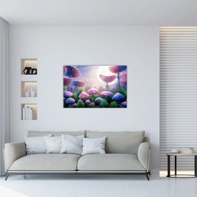 Tablou - Ciuperci sub lună plină (90x60 cm)