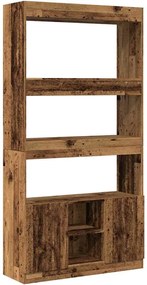 vidaXL Dulap înalt, lemn vechi, 92x33x180 cm, lemn prelucrat