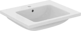 Lavoar suspendat Ideal Standard i.life B alb lucios 61 cm cu orificiu baterie si preaplin