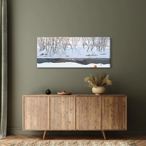 Tablou - Vulpe în peisaj de iarnă (120x50 cm)