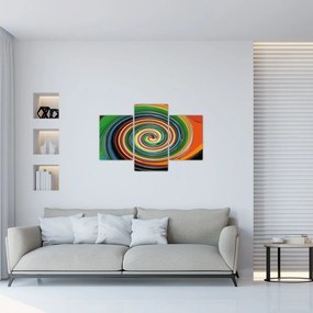 Tablou abstract - spirala colorata (90x60 cm)