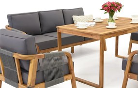 Mobilier de grădină din lemn de salcâm Mumbai Apetito 7 Garden Point