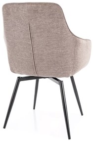 Scaun de dining SERVIO BREGO bej inchis