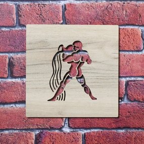 DUBLEZ | Decorațiune din lemn - Zodia Vărsător