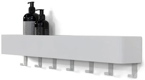 Raft pentru baie alb de montat pe perete din oțel Multi – Spinder Design