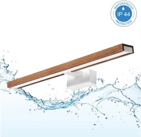 Brilagi - LED Iluminare oglindă pentru baie 3 în 1 WOODY MIRROR LED/12W/230V IP44 alb/stejar/cireș