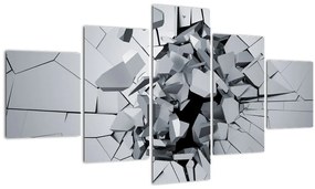 Tablou abstracție 3D (125x70 cm), în 40 de alte dimensiuni noi