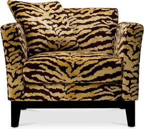 Fotoliu design LUX Flux, maro Tigris