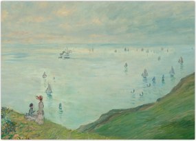 Tablou - Henri Fantin-Latour, Cliffs at Pourville, reproducere (70x50 cm)