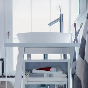 Lavoar baie pe blat, rotund Duravit Cape Cod 48x48 cm