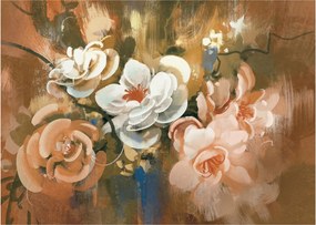 Tablou -Buchet de flori pictat (70x50 cm)