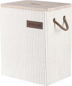 Autronic Set of 5 fabric storage boxes, cream