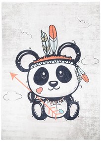 Covor pentru copii cu motivul unui panda indian adorabil Lăţime: 160 cm | Lungime: 220 cm