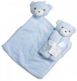 Paturica pentru bebelusi cu ursulet bleu Snuggle Baby