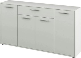 Comoda LUNIA, alb, 163x33x86 cm