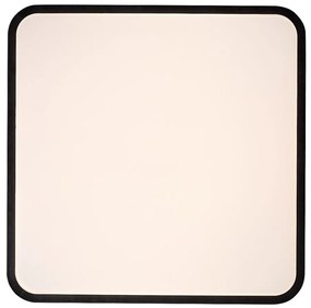 Plafoniera LED baie IP44 Alenzo 42x42cm negru/alb