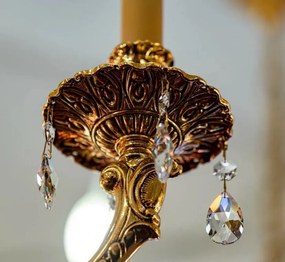 Candelabru LUX realizat manual cu cristale Scholer Edgard, 90cm